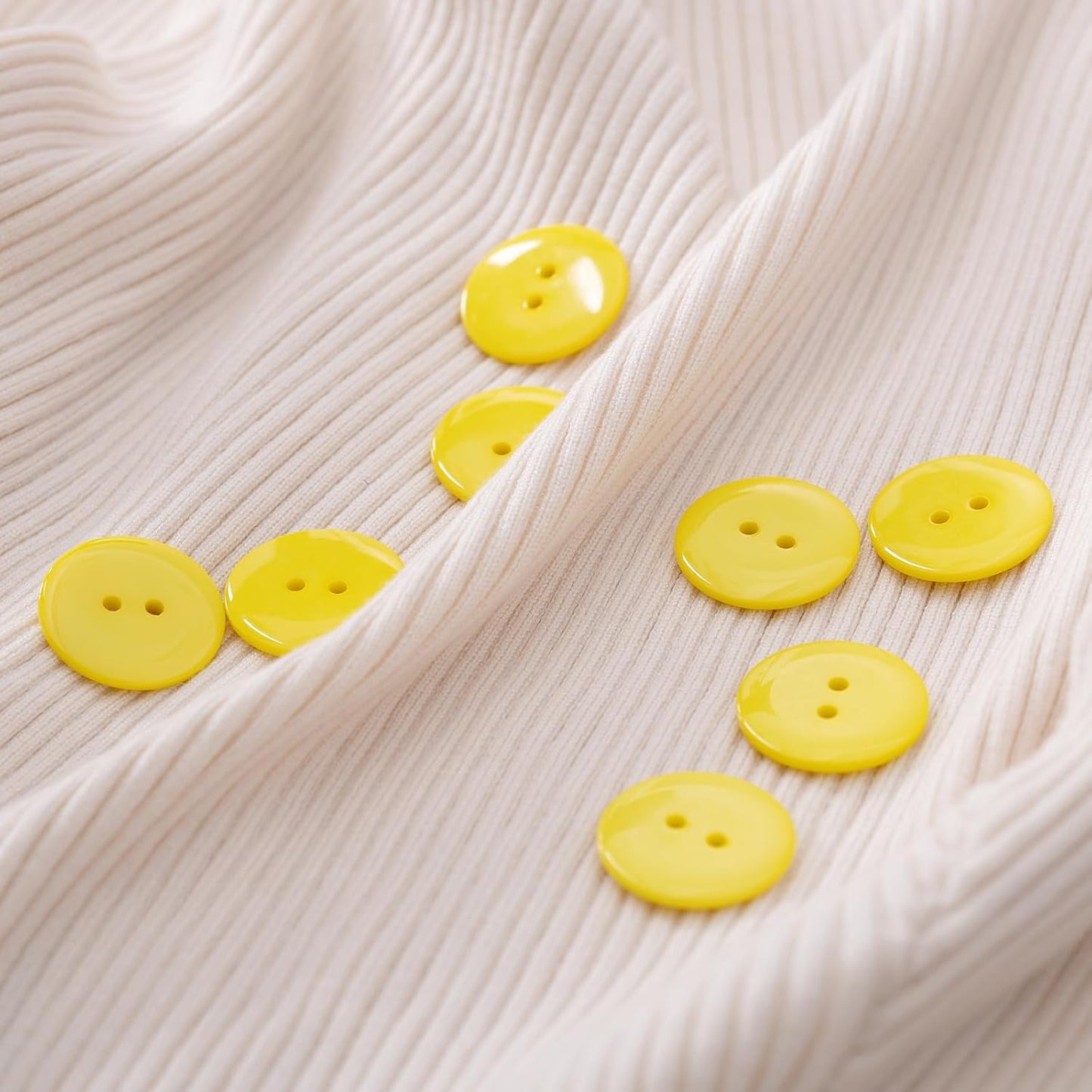 30pcs Yellow Sewing Buttons, 1-3/16-inch (30MM) 2 Hole Large Buttons for Clothes, Craft, Sewing & DIY
