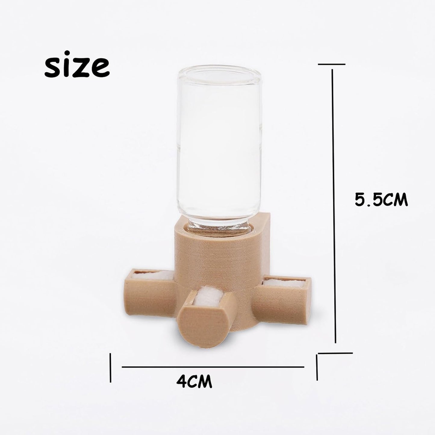 Jumping Spider Water Dispenser, Magnetic Hanging Feeder,Suitable for Jumping Spiders,Tarantulas, Praying Mantises,Arboreal Animals, and Other Small Animal Enclosure Accessories,5ML (Yellow)