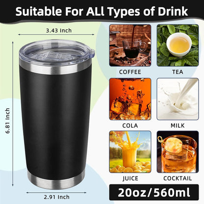 20oz Tumbler Insulated Tumbler with Sliding Lid,(Yellow, 1pack | 304 Stainless Steel,Travel Coffee Tumbler,Double Wall Vacuum,Gifts for Christmas Women Men School Home Office