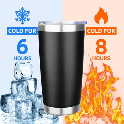 20oz Tumbler Insulated Tumbler with Sliding Lid,(Yellow, 1pack | 304 Stainless Steel,Travel Coffee Tumbler,Double Wall Vacuum,Gifts for Christmas Women Men School Home Office