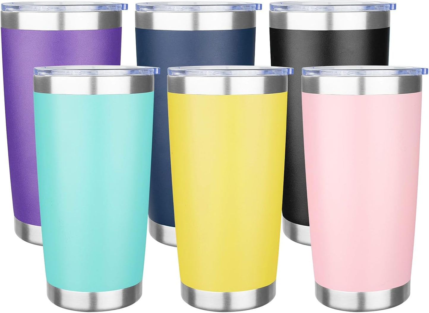 20oz Tumbler Insulated Tumbler with Sliding Lid,(Yellow, 1pack | 304 Stainless Steel,Travel Coffee Tumbler,Double Wall Vacuum,Gifts for Christmas Women Men School Home Office