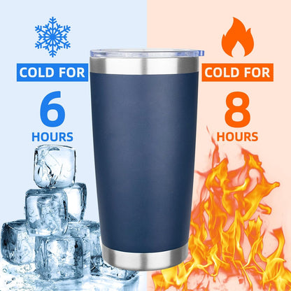 20oz Tumbler Insulated Tumbler with Sliding Lid,(Yellow, 1pack | 304 Stainless Steel,Travel Coffee Tumbler,Double Wall Vacuum,Gifts for Christmas Women Men School Home Office