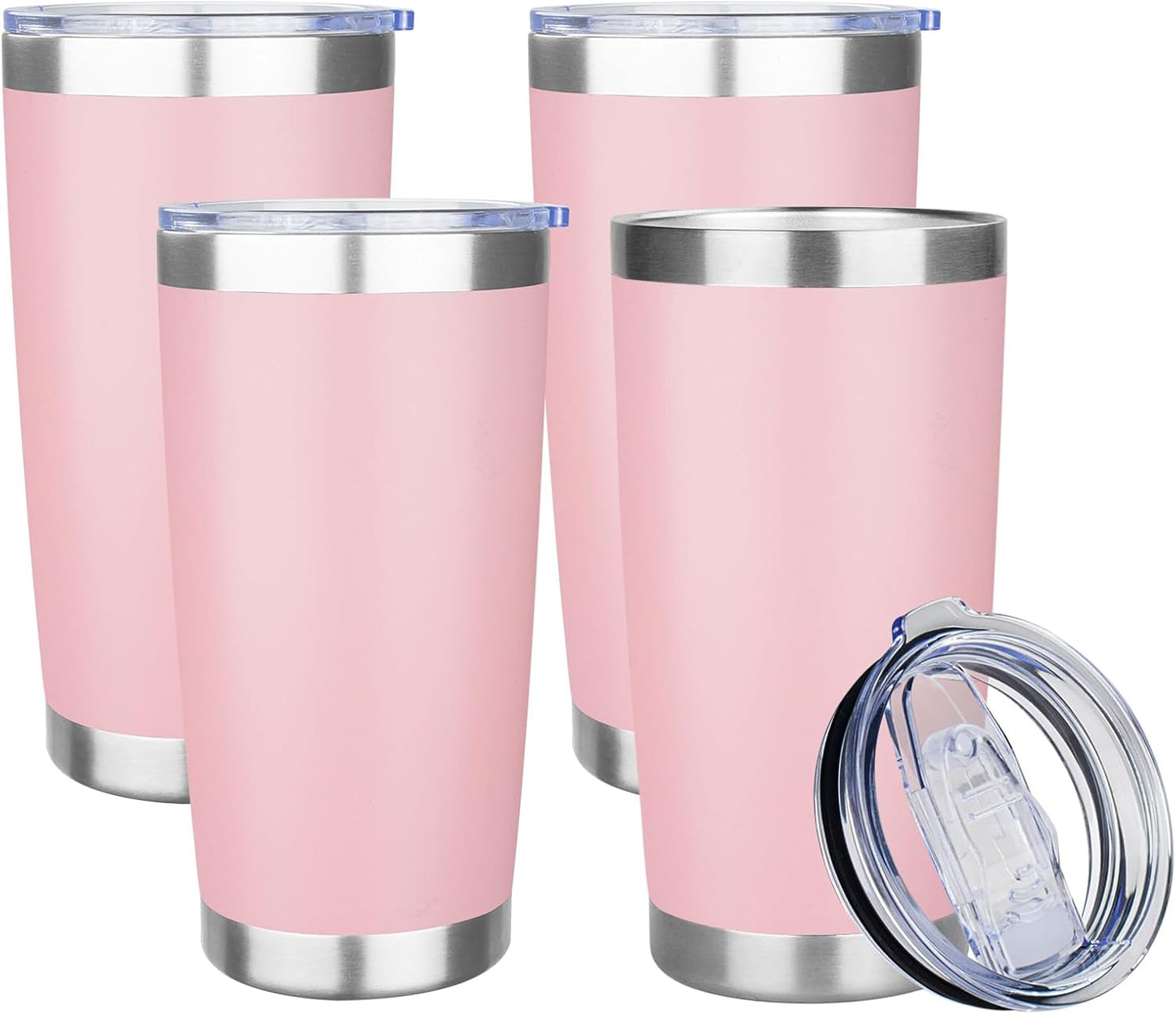20oz Tumbler Insulated Tumbler with Sliding Lid,(Yellow, 1pack | 304 Stainless Steel,Travel Coffee Tumbler,Double Wall Vacuum,Gifts for Christmas Women Men School Home Office