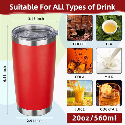 20oz Tumbler Insulated Tumbler with Sliding Lid,(Yellow, 1pack | 304 Stainless Steel,Travel Coffee Tumbler,Double Wall Vacuum,Gifts for Christmas Women Men School Home Office