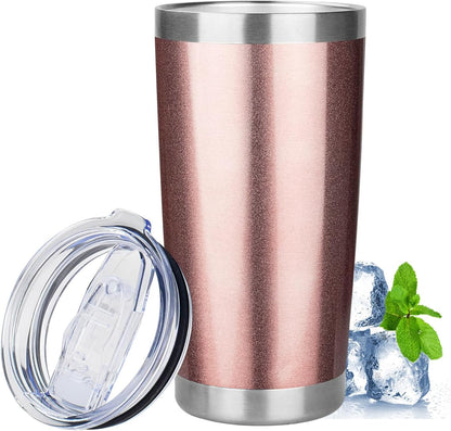 20oz Tumbler Insulated Tumbler with Sliding Lid,(Yellow, 1pack | 304 Stainless Steel,Travel Coffee Tumbler,Double Wall Vacuum,Gifts for Christmas Women Men School Home Office