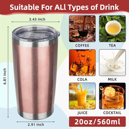 20oz Tumbler Insulated Tumbler with Sliding Lid,(Yellow, 1pack | 304 Stainless Steel,Travel Coffee Tumbler,Double Wall Vacuum,Gifts for Christmas Women Men School Home Office