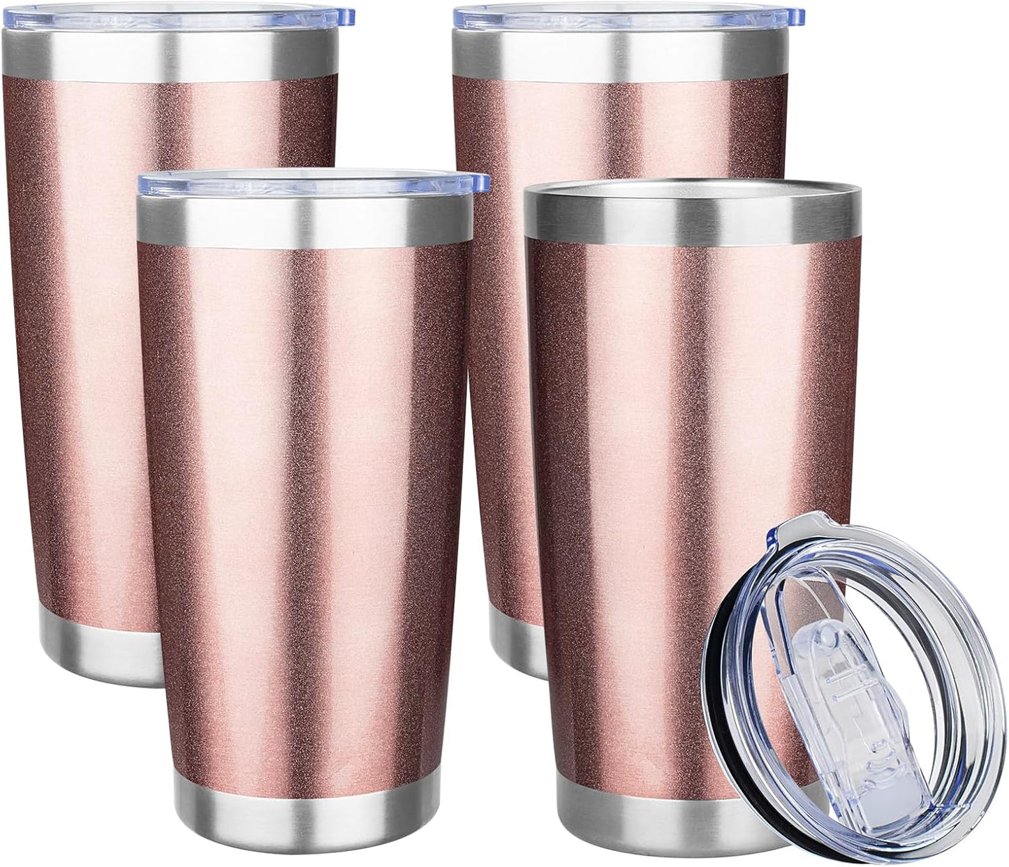 20oz Tumbler Insulated Tumbler with Sliding Lid,(Yellow, 1pack | 304 Stainless Steel,Travel Coffee Tumbler,Double Wall Vacuum,Gifts for Christmas Women Men School Home Office