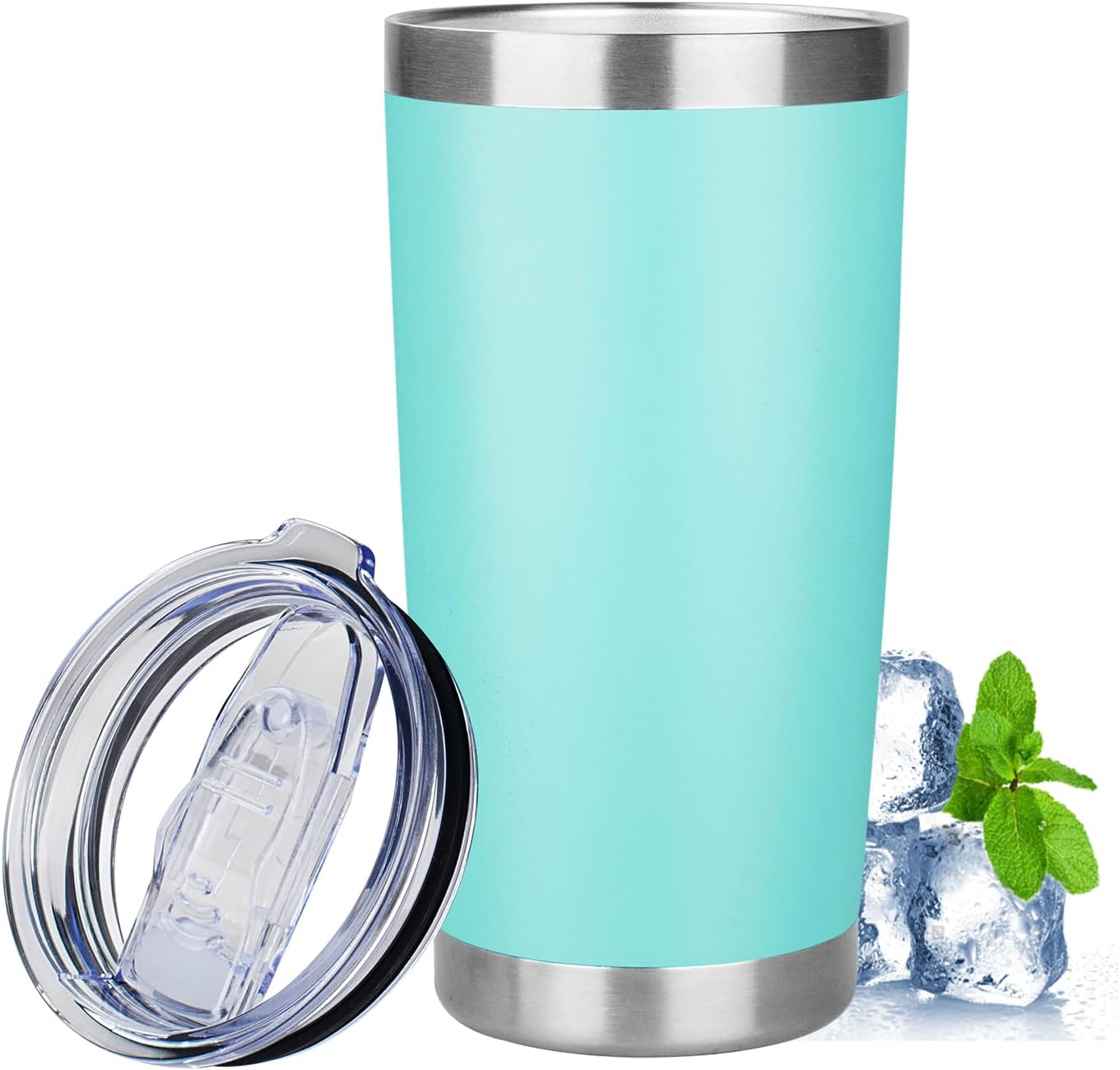 20oz Tumbler Insulated Tumbler with Sliding Lid,(Yellow, 1pack | 304 Stainless Steel,Travel Coffee Tumbler,Double Wall Vacuum,Gifts for Christmas Women Men School Home Office