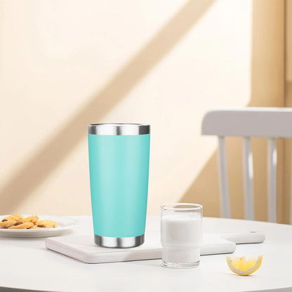 20oz Tumbler Insulated Tumbler with Sliding Lid,(Yellow, 1pack | 304 Stainless Steel,Travel Coffee Tumbler,Double Wall Vacuum,Gifts for Christmas Women Men School Home Office