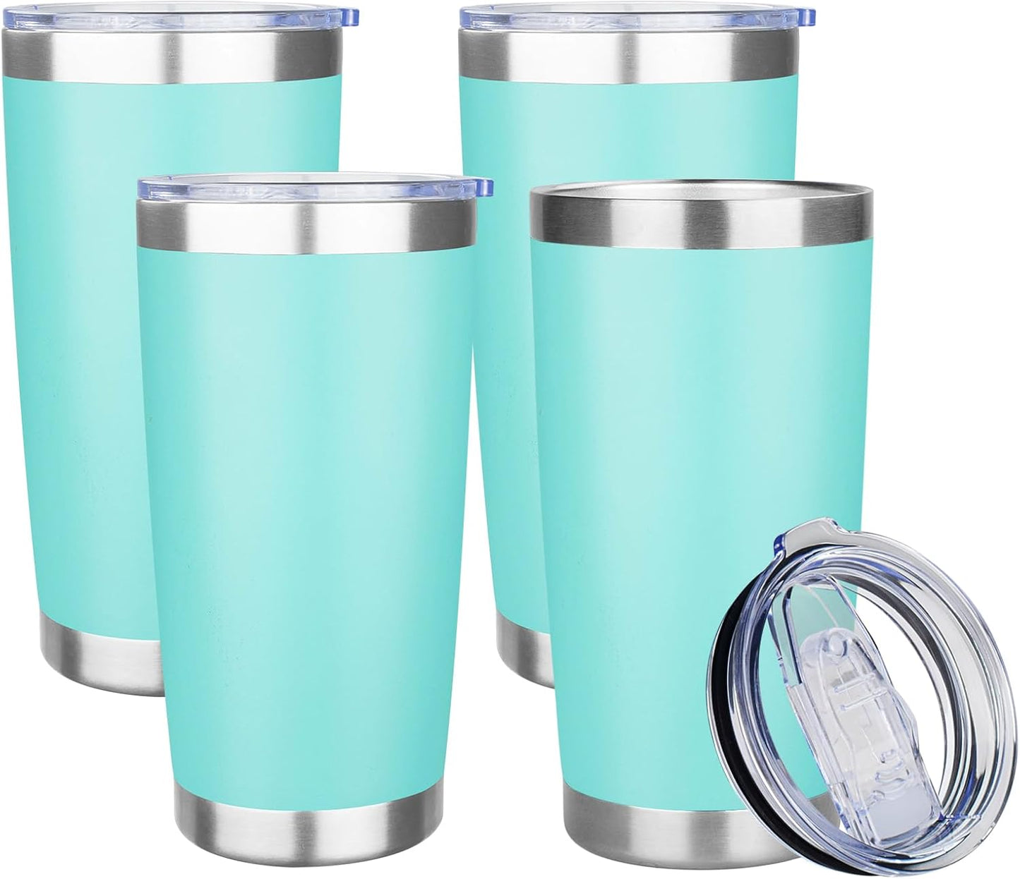 20oz Tumbler Insulated Tumbler with Sliding Lid,(Yellow, 1pack | 304 Stainless Steel,Travel Coffee Tumbler,Double Wall Vacuum,Gifts for Christmas Women Men School Home Office