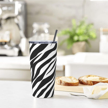 Lemon Tumbler 20oz Green Leaves Stainless Steel Insulated Tumblers with Lid and Straw Travel Coffee Mug Tea Wine Cups Water Bottle Sport Gifts for Women