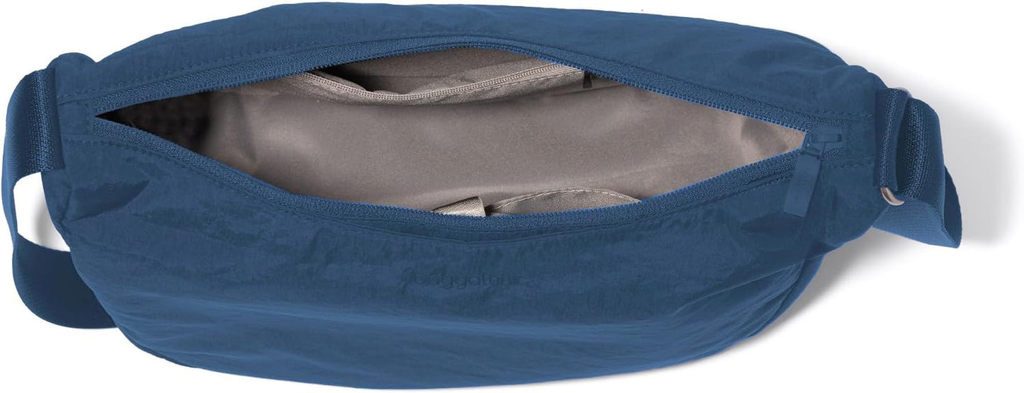 Swift Crescent Crossbody Bag for Women - Lightweight 12"x8" Travel Purse Handbag