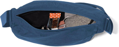 Swift Crescent Crossbody Bag for Women - Lightweight 12"x8" Travel Purse Handbag