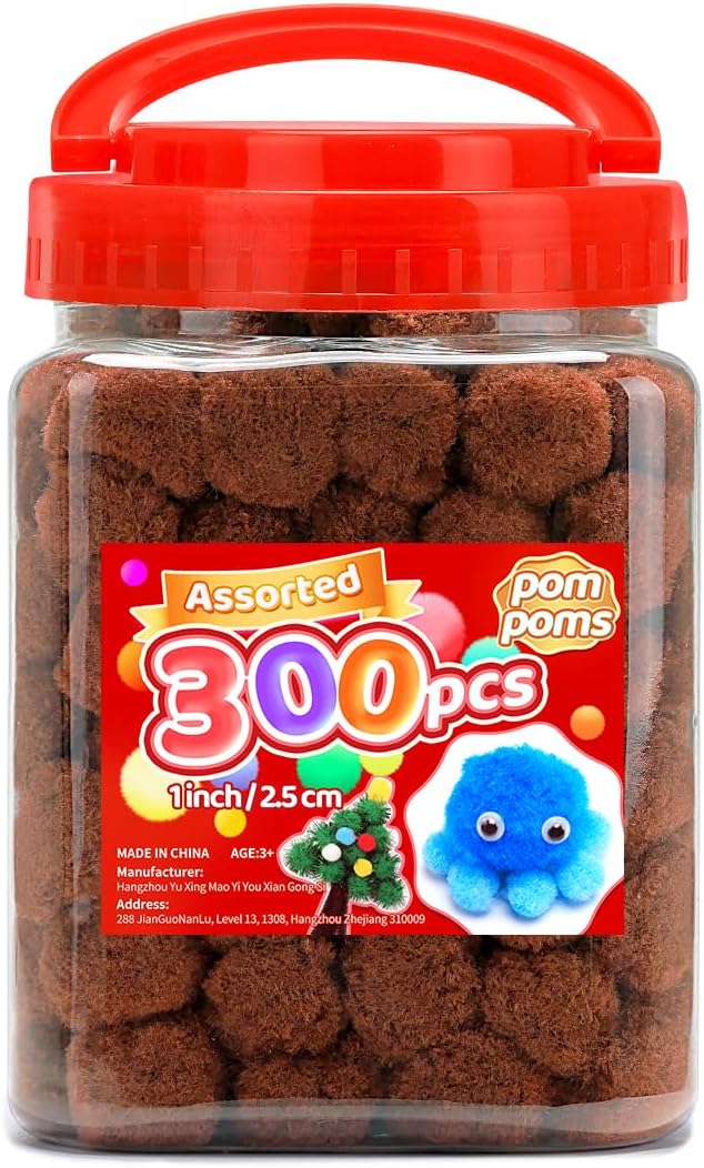 Yellow Pom Poms, 0.4inch(1cm), 2000pcs, Small Size, Pom Poms for Arts and Crafts, Pom Pom Balls, Craft Supplies.