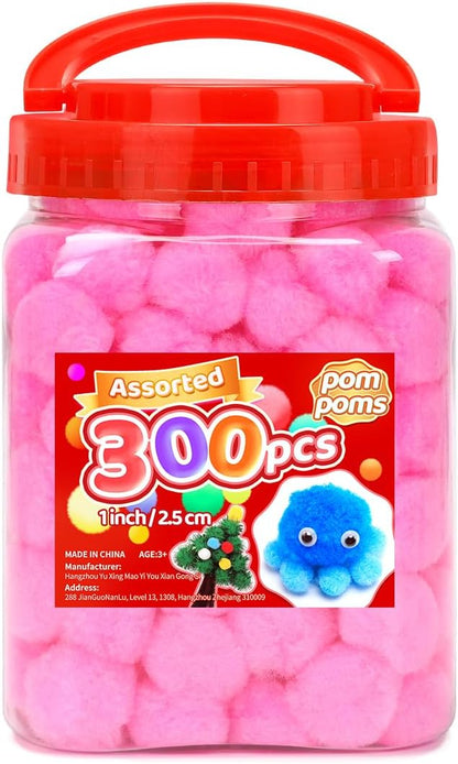Yellow Pom Poms, 0.4inch(1cm), 2000pcs, Small Size, Pom Poms for Arts and Crafts, Pom Pom Balls, Craft Supplies.