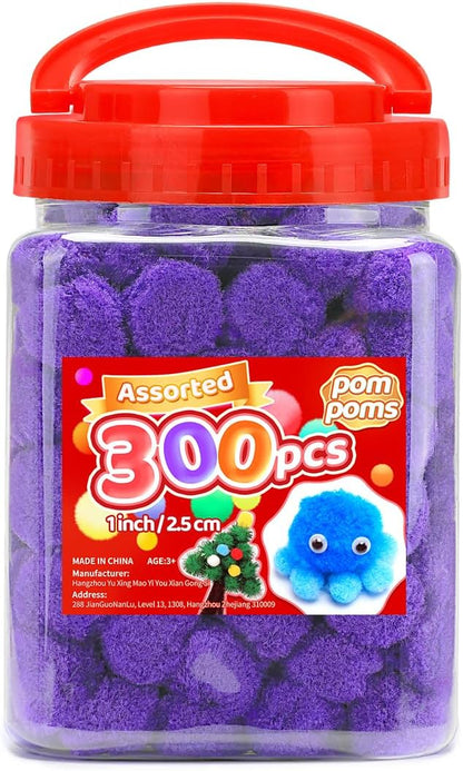 Yellow Pom Poms, 0.4inch(1cm), 2000pcs, Small Size, Pom Poms for Arts and Crafts, Pom Pom Balls, Craft Supplies.