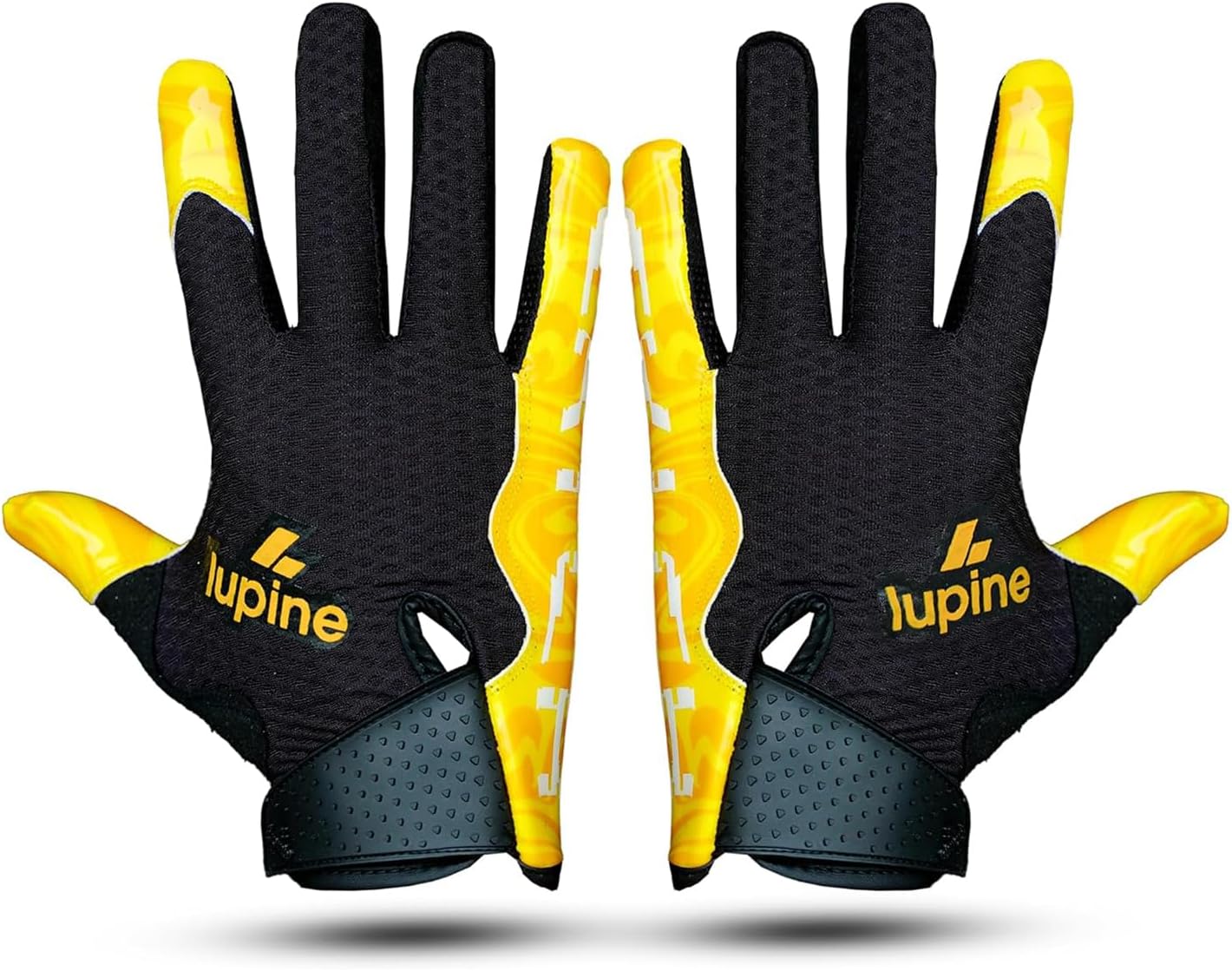 Youth Football Gloves, Sticky Wide Receiver Grip, Adult Sizes | Tacky silicone palm holds wet or dry. Flag and tackle football for boys, girls, men. Machine washable. Kids 8-12 fit.