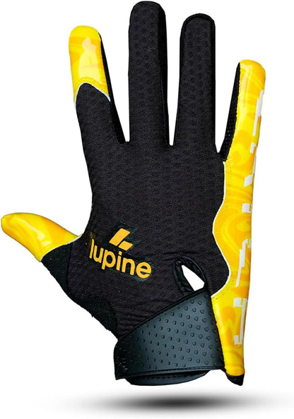 Youth Football Gloves, Sticky Wide Receiver Grip, Adult Sizes | Tacky silicone palm holds wet or dry. Flag and tackle football for boys, girls, men. Machine washable. Kids 8-12 fit.
