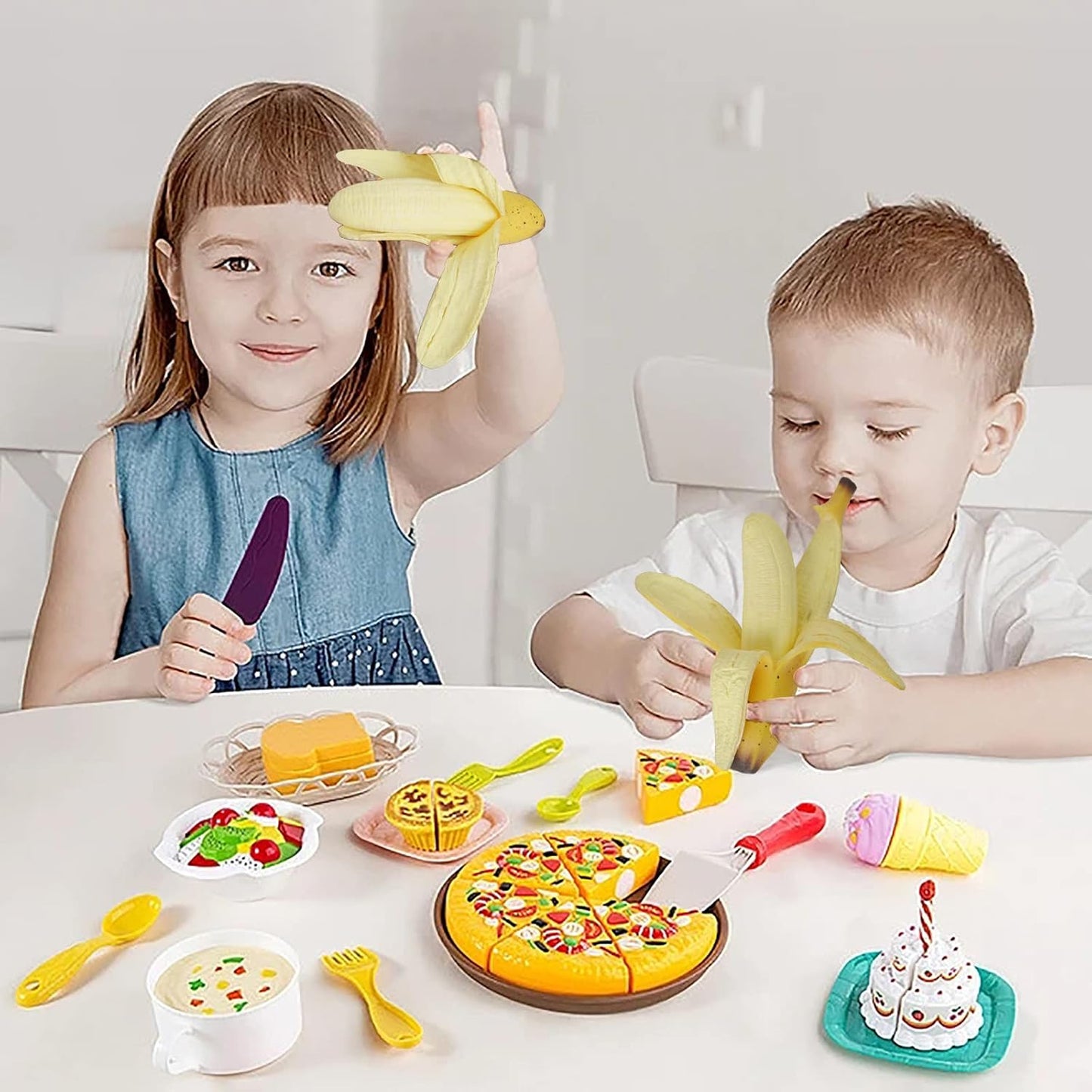 Banana Squishies Stress Relief Soft Scented Simulation Bananas Fruit Squeeze Toys Cute Birthday Gift Novelty Toy