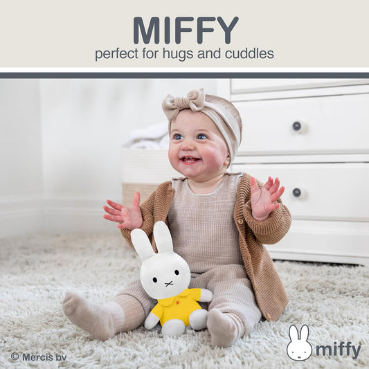 Miffy Plush Toy, 8 Inch Sitting Dutch Bunny Plush from Dick Bruna, Soft Boa Rabbit Bunny Stuffed Animal Plushie Doll for Girls and Boys