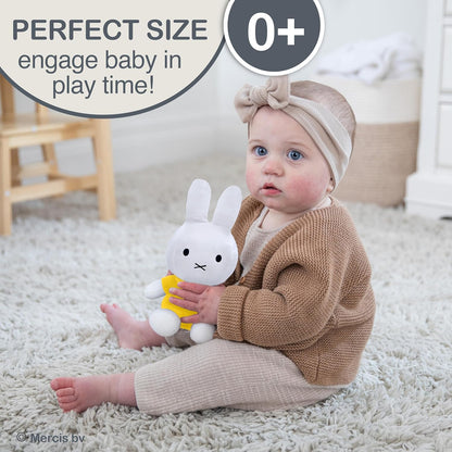 Miffy Plush Toy, 8 Inch Sitting Dutch Bunny Plush from Dick Bruna, Soft Boa Rabbit Bunny Stuffed Animal Plushie Doll for Girls and Boys