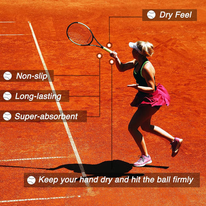 Tennis Racket Grip Tape, (6 or 9 Pack) Dry Feel Tennis Grips, Absorbent and Enhanced Tennis Racquet Overgrip