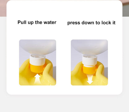 Collapsible Dog Water Bottle - Portable Pet Travel Bowl for Dogs, Leak-Proof & Foldable, 350ml/500ml (Green, Yellow, Orange), BPA-Free PP+PET (Balloon Style Cup) (Green, S (350ML))