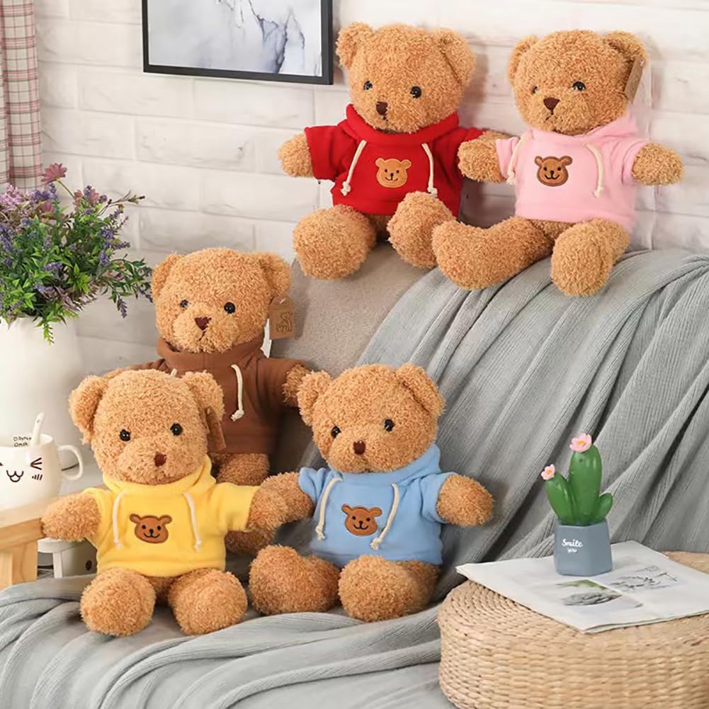 Teddy Bear Stuffed Animal, Teddy Bear Plush Toy, Birthday for Kids Boys Girls Friends (Yellow, 12inch)