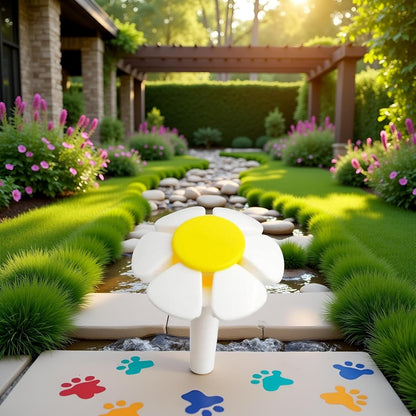 Round Cubic Cat Fountain Replacement Flower Nozzle Head for Dogs Stainless Steel Top Water Dispenser Yellow Orange pet Water Fountain Flower top Replacement Yellow Pond Pump Nozzles