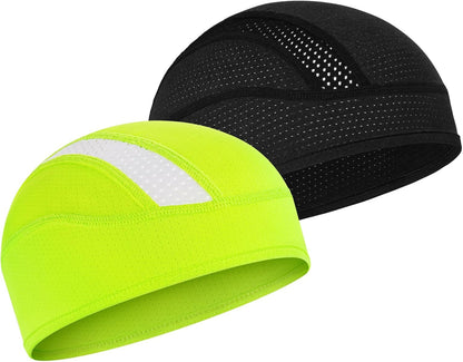 Cooling Skull Cap Breathable Mesh Sweat Control Helmet Liner for Men | Comfortable Nylon Material, Snug Fit, Non-Slip for Men Women Cycling, Outdoor Work Hard Hat Liner, Motorcycling Running Gym