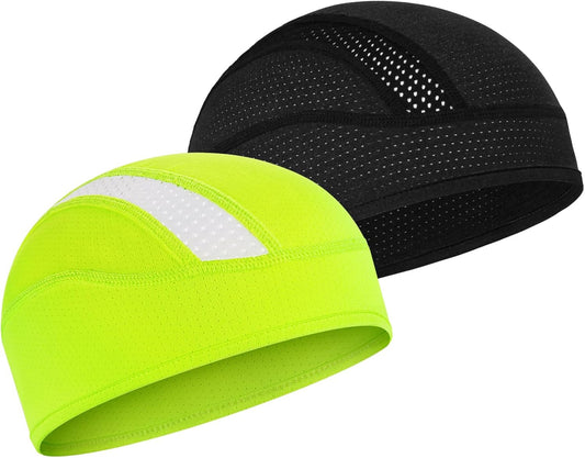 Cooling Skull Cap Breathable Mesh Sweat Control Helmet Liner for Men | Comfortable Nylon Material, Snug Fit, Non-Slip for Men Women Cycling, Outdoor Work Hard Hat Liner, Motorcycling Running Gym