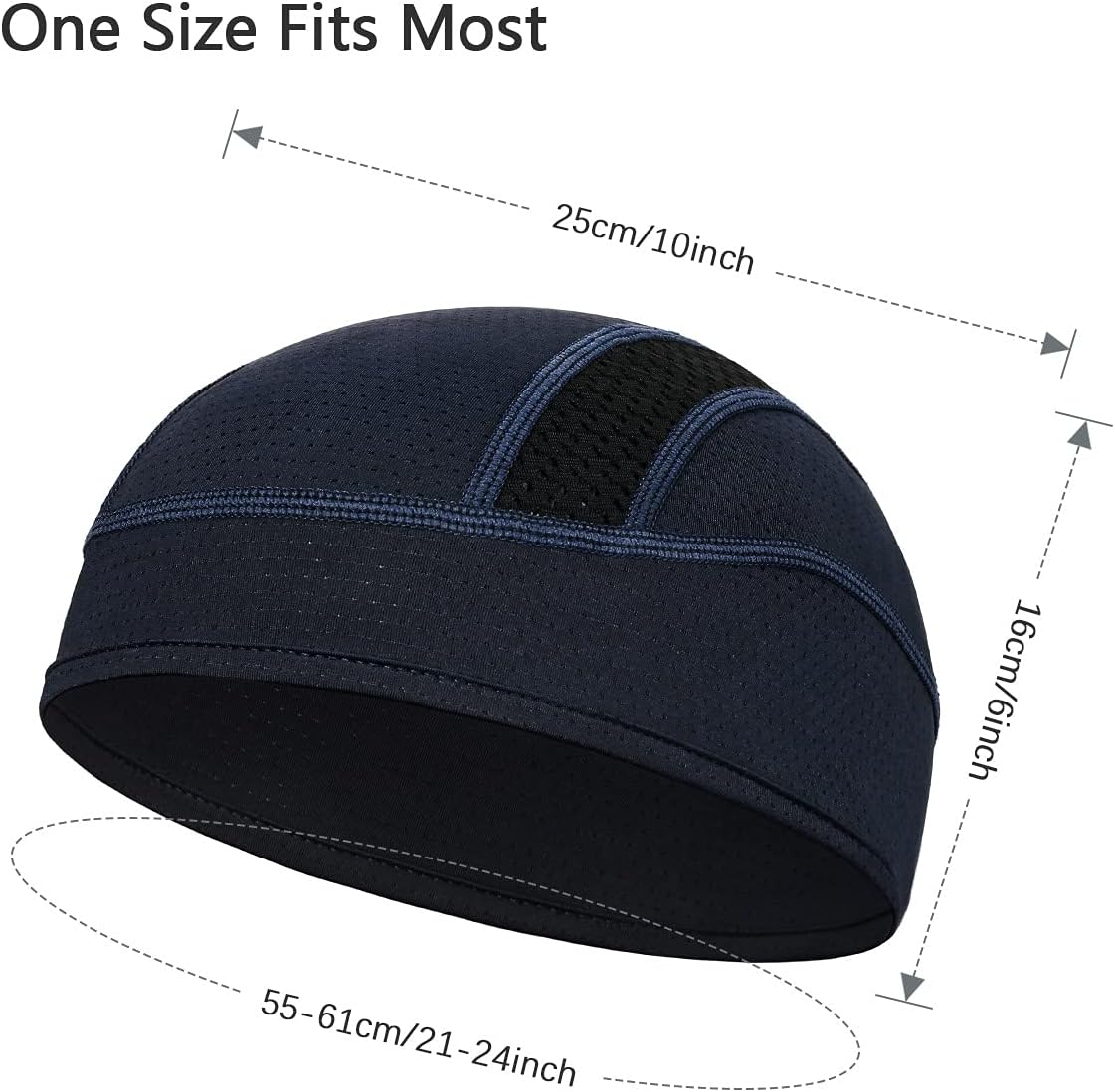 Cooling Skull Cap Breathable Mesh Sweat Control Helmet Liner for Men | Comfortable Nylon Material, Snug Fit, Non-Slip for Men Women Cycling, Outdoor Work Hard Hat Liner, Motorcycling Running Gym