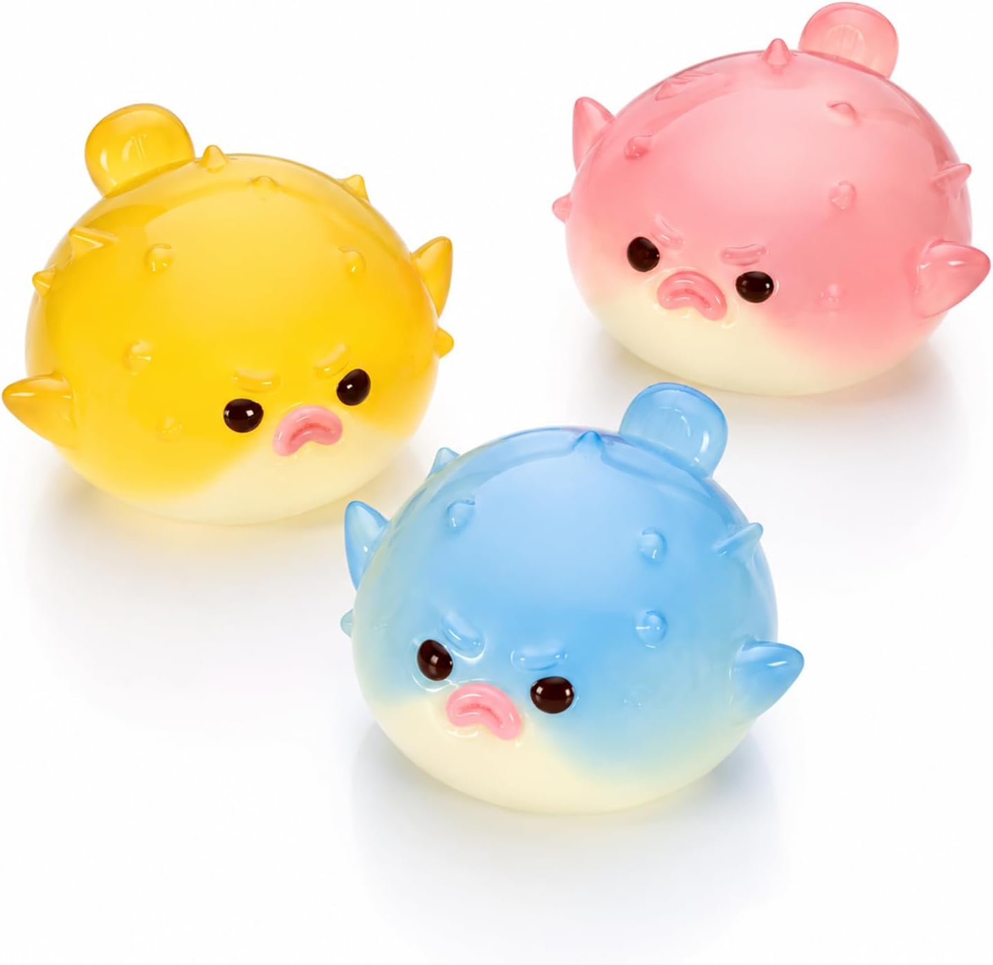 Pufferfish Squishy Toy, Cute Animal Squishies, Ultra Soft Marshmallow Like Squeeze Toy, Stress Relief Squishy Fidget for Adults