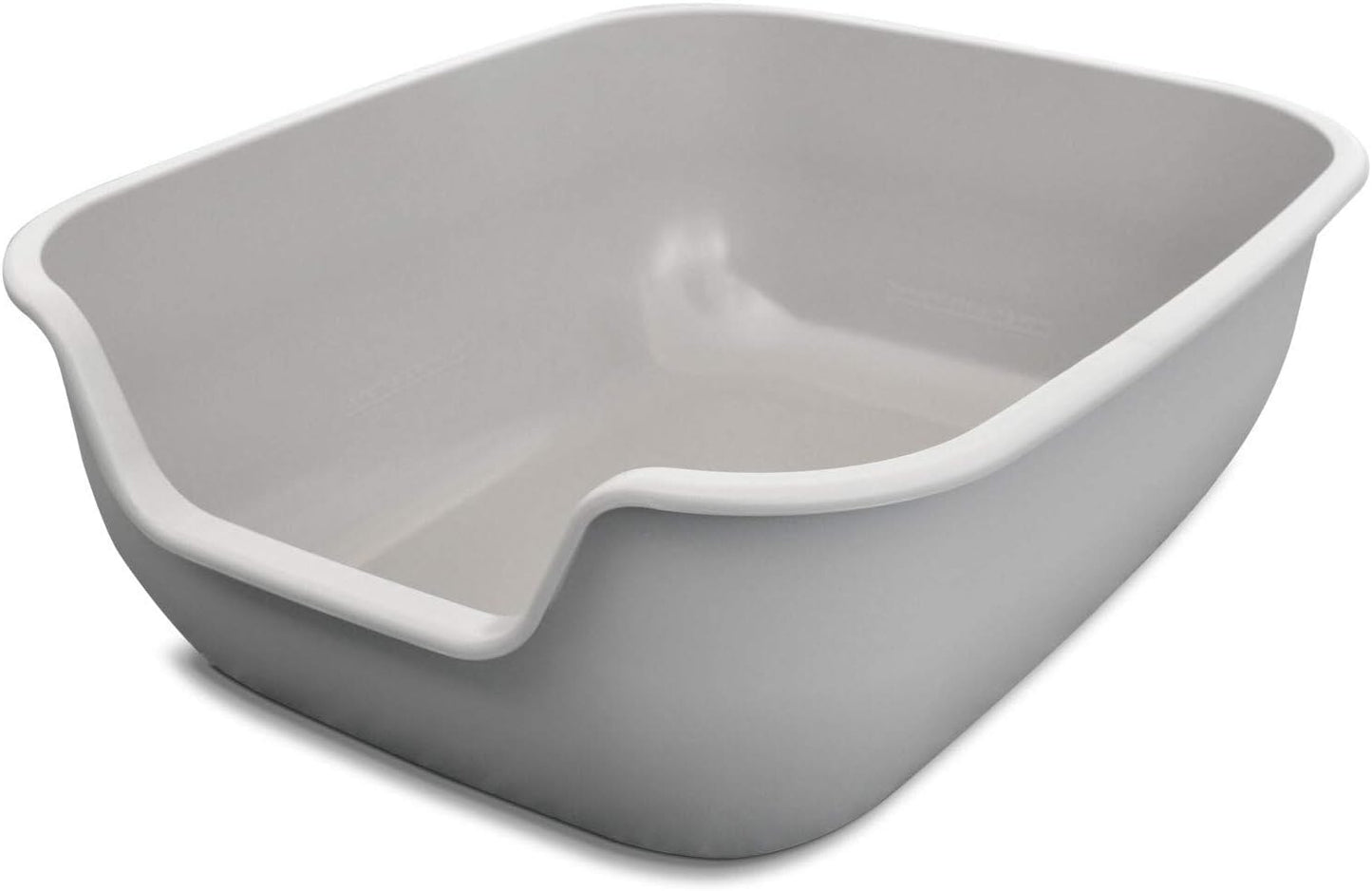 BetterBox Non-Stick Large Litter Box, Pet Safe Coating for Easier Cleaning, Open Top Promotes Healthy Usage, Made of Stronger ABS Plastic