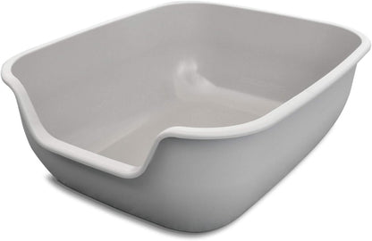 BetterBox Non-Stick Large Litter Box, Pet Safe Coating for Easier Cleaning, Open Top Promotes Healthy Usage, Made of Stronger ABS Plastic