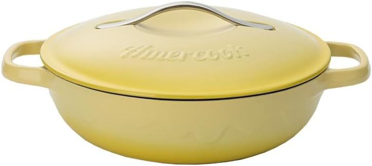 Enameled Cast Iron, Yellow, 11 Inches