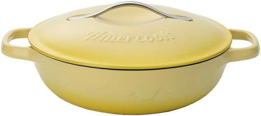 Enameled Cast Iron, Yellow, 11 Inches
