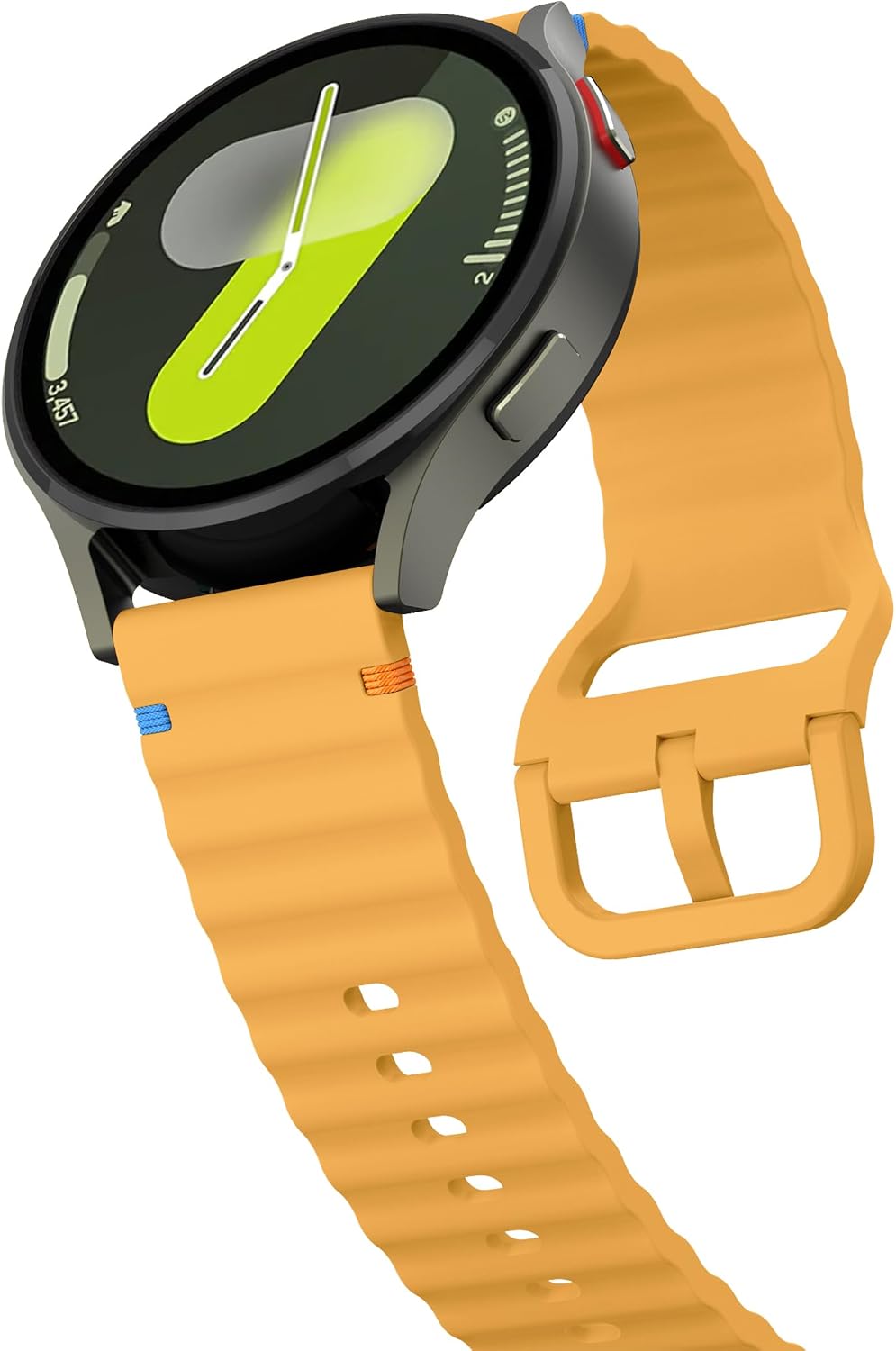 Soft Silicone Sport 22mm 20mm Quick Release Watch Band | Breathable Smart Watch Strap for Women Men, Metal Buckle