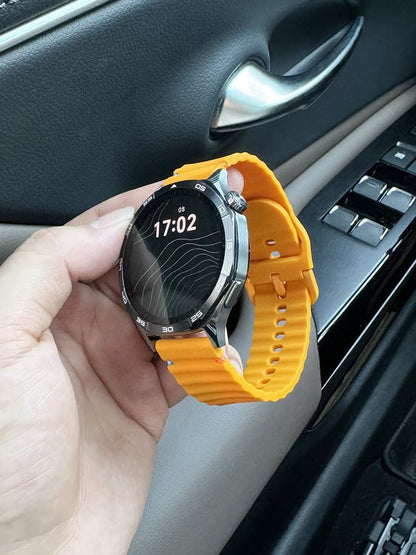 Soft Silicone Sport 22mm 20mm Quick Release Watch Band | Breathable Smart Watch Strap for Women Men, Metal Buckle