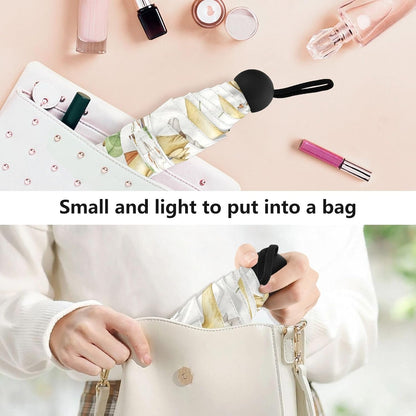 Umbrellas for Rain Windproof Small Folding Compact Mini Travel Umbrella for Purse Lightweight Portable Pocket for Women