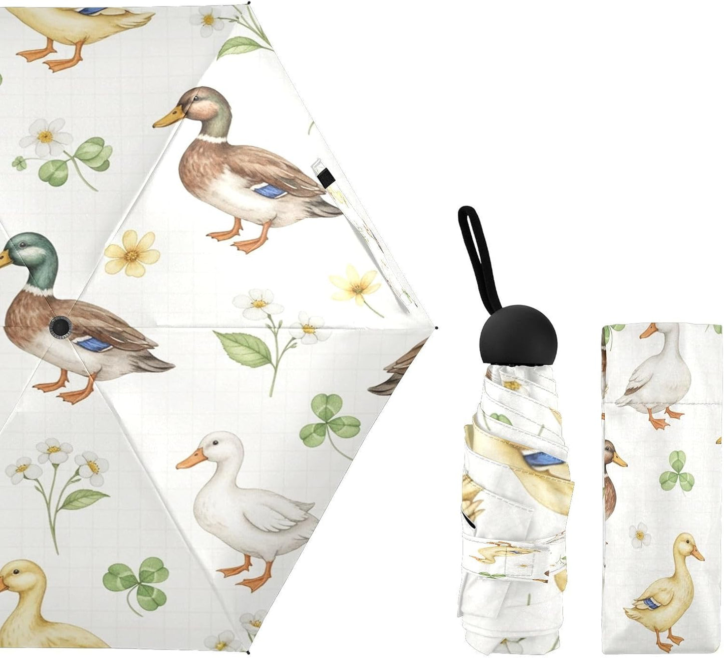 Umbrellas for Rain Windproof Small Folding Compact Mini Travel Umbrella for Purse Lightweight Portable Pocket for Women