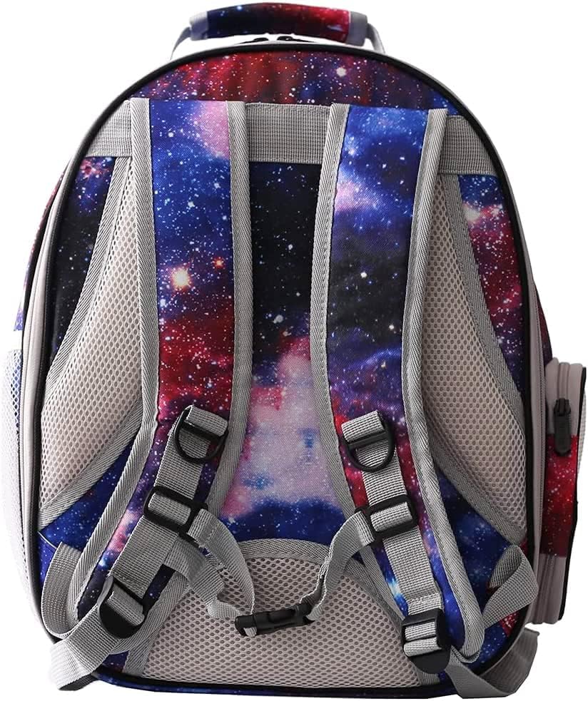 Expandable Cat Backpack Carrier, Fit up to 12 lbs, Space Capsule Astronaut Bubble Window Pet Backpack for Kitten, Bunny, Rabbit and Small Puppy Yellow