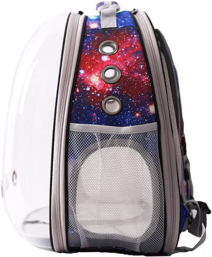 Expandable Cat Backpack Carrier, Fit up to 12 lbs, Space Capsule Astronaut Bubble Window Pet Backpack for Kitten, Bunny, Rabbit and Small Puppy Yellow
