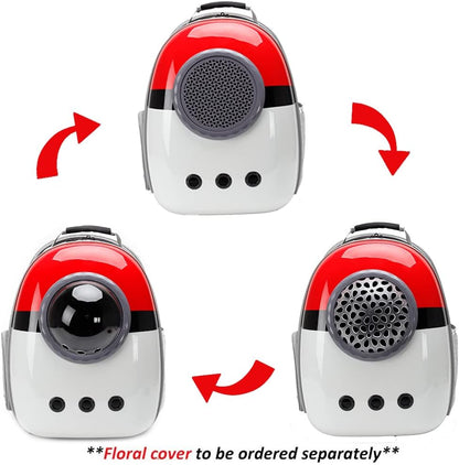 Expandable Cat Backpack Carrier, Fit up to 12 lbs, Space Capsule Astronaut Bubble Window Pet Backpack for Kitten, Bunny, Rabbit and Small Puppy Yellow