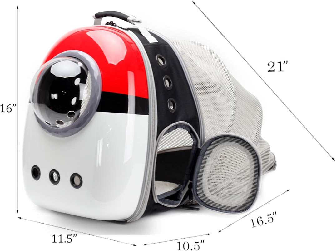 Expandable Cat Backpack Carrier, Fit up to 12 lbs, Space Capsule Astronaut Bubble Window Pet Backpack for Kitten, Bunny, Rabbit and Small Puppy Yellow