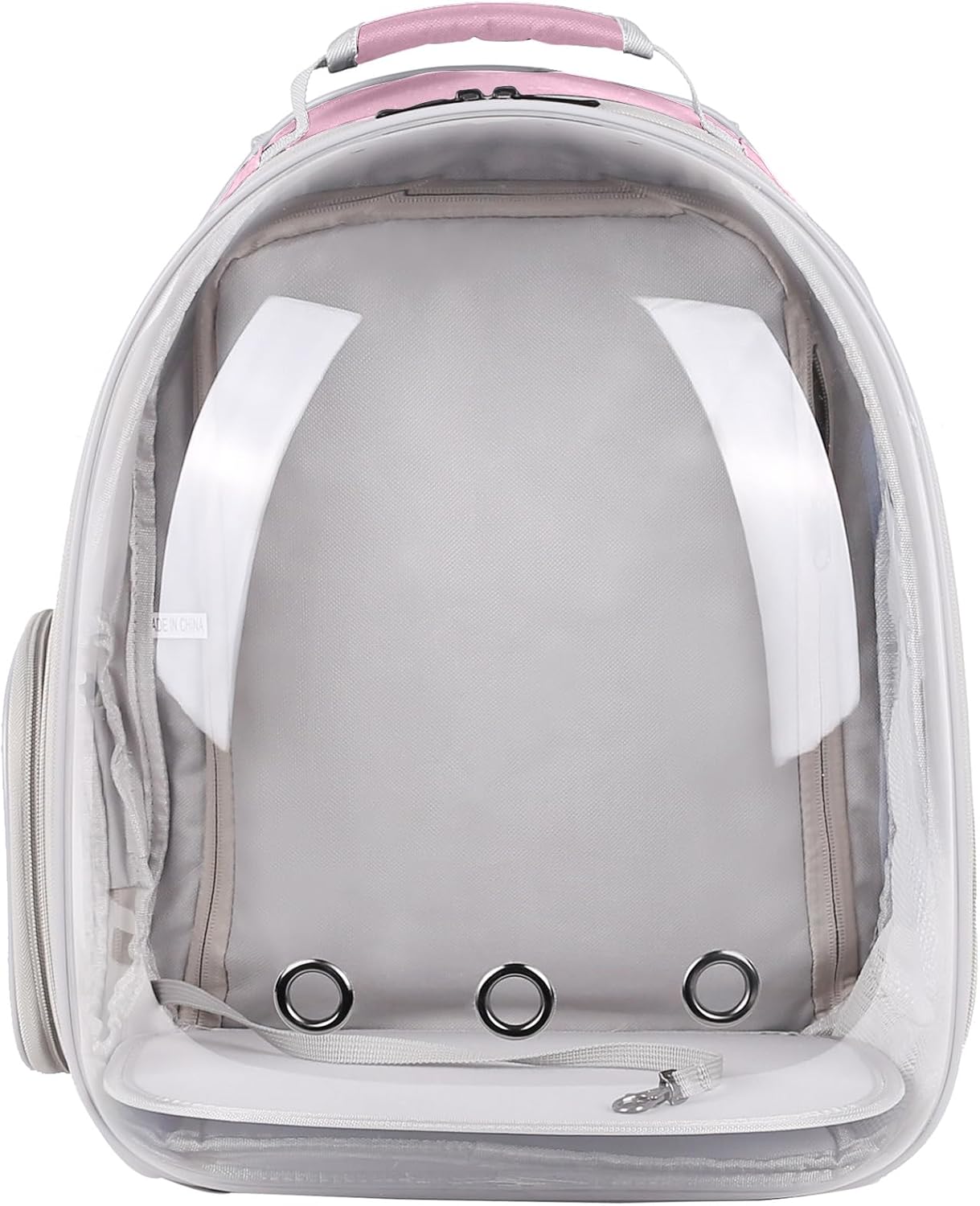 Expandable Cat Backpack Carrier, Fit up to 12 lbs, Space Capsule Astronaut Bubble Window Pet Backpack for Kitten, Bunny, Rabbit and Small Puppy Yellow