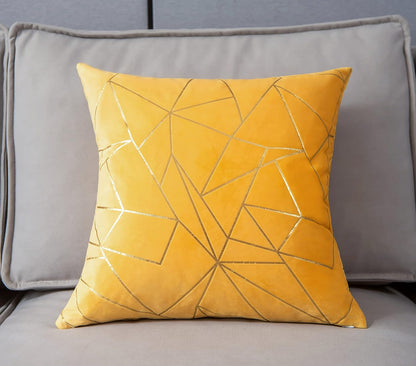 Throw Pillow Covers Velvet Decorative 2 Packs Ultra-Soft Cushion Case for,Christmas,Sofa,Bedroom,Car Living Room (Lemon Yellow, 20"X20")