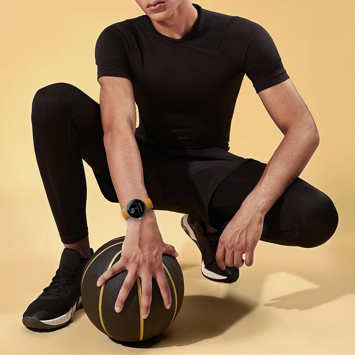 Band Compatible with Google Pixel Watch 1/2/3/4, Soft Silicone Sport Replacement Straps Bracelet for Google Pixel Watch