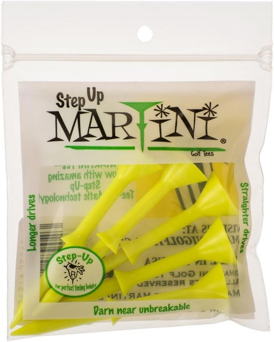 Tees 3 1/4" Step-Up Yellow Golf Tees- Pack of 2 (10 Tees)