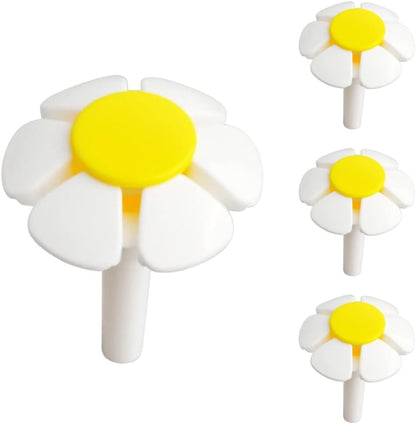 4 Pcs Pet Water Fountain Nozzle Replacement Yellow Flower for Head Cat Fountains for Cat Fountain Automatic Drinking Water Dispenser pet Water Fountain Attachment for Cats, Dogs, Multiple Pets